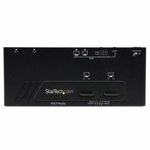 Przełącznik HDMI Startech VS222HDQ Czarny