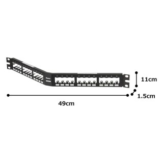 PatchPanel 24 Portów UTP Kategoria 6 Panduit CPA24BLY