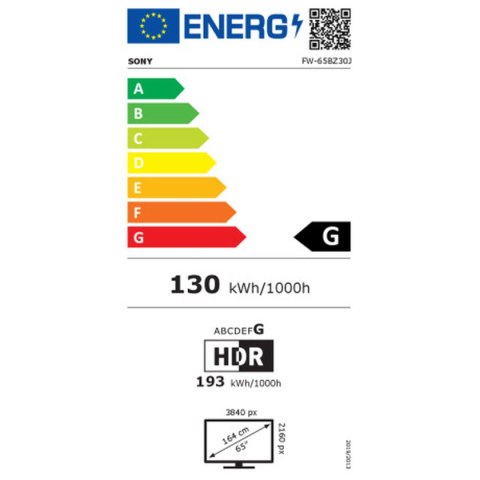 Telewizja Sony FW-65BZ30J 65" 4K Ultra HD IPS D-LED HDR10