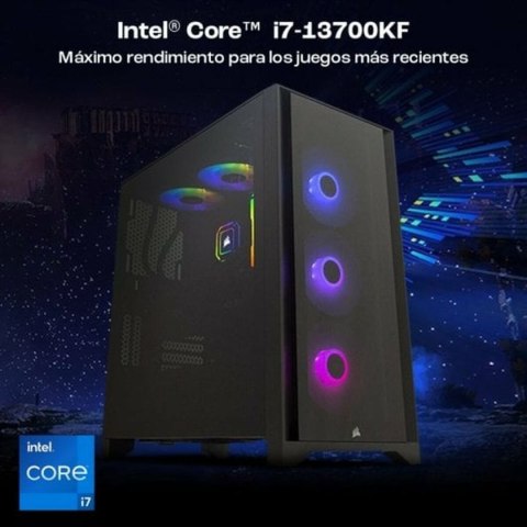 Komputer Stacjonarny PcCom PCC-IMP3-13700KF-2TB-4070TI-BLK Intel Core i7-13700KF 32 GB RAM 2 TB SSD Nvidia Geforce RTX 4070