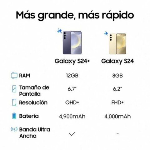 Smartfony Samsung Galaxy S24+ 6,7" 256 GB Żółty