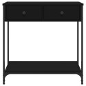  Stolik konsolowy, czarny, 75x34,5x75 cm