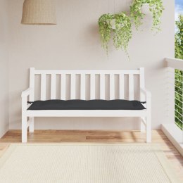  Poduszka na ławkę ogrodową, czarna, 150x50x7 cm, tkanina