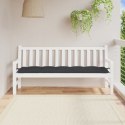  Poduszka na ławkę ogrodową, czarna, 180x50x7 cm, tkanina