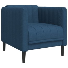  Fotel, niebieski, tapicerowany tkaniną