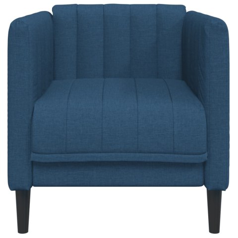  Fotel, niebieski, tapicerowany tkaniną