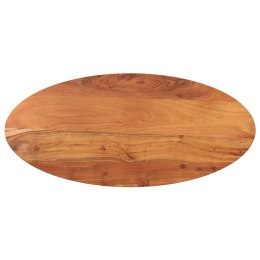  Blat do stołu, 120x50x2,5 cm, owalny, lite drewno akacjowe