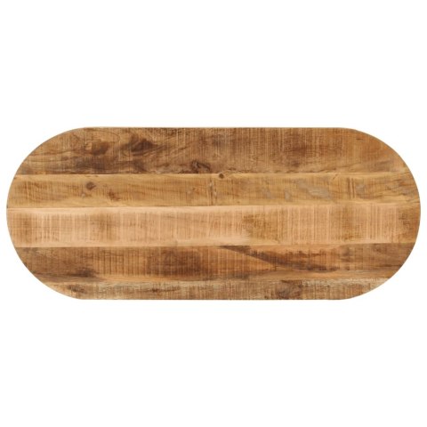  Blat stołu, 110x40x3,8 cm, owalny, surowe drewno mango