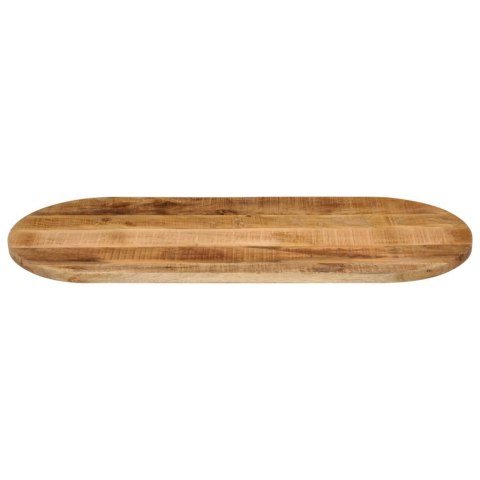  Blat stołu, 110x40x3,8 cm, owalny, surowe drewno mango