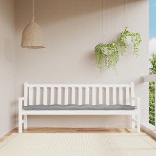  Poduszka na ławkę ogrodową, szara, 200x50x7 cm, tkanina