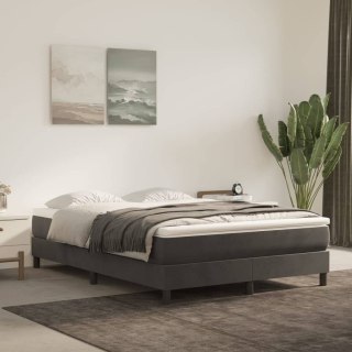 Rama łóżka, ciemnozielona, 140x190 cm, tapicerowana aksamitem