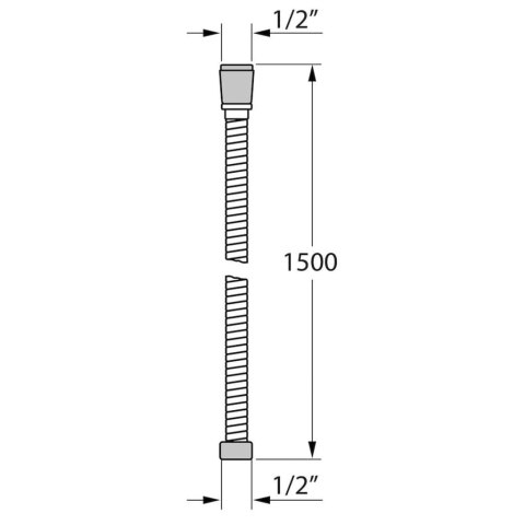 Tiger Wąż prysznicowy Ultrahose, 150 cm, chromowy