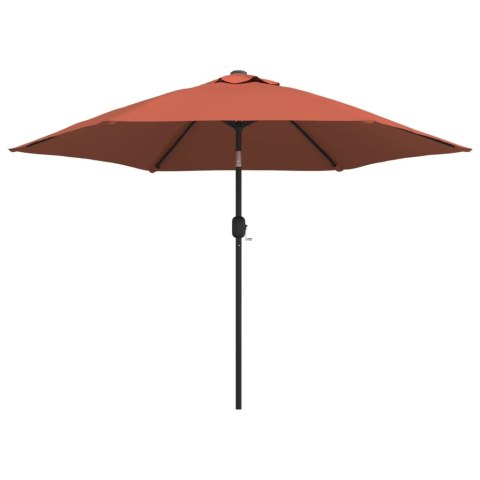  Parasol ogrodowy na metalowym słupku, terakotowy, 300 cm