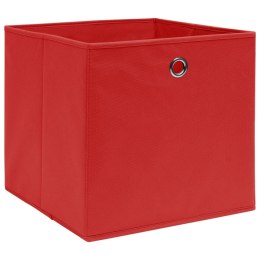  Pudełka z włókniny, 10 szt., 28x28x28 cm, czerwone