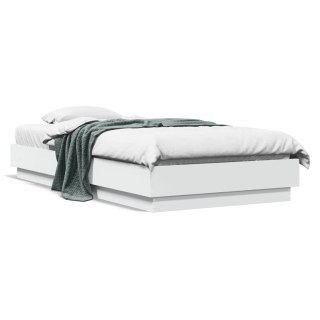  Rama łóżka, biała, 90x190 cm, materiał drewnopochodny