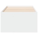  Łóżko dzienne z szufladami, białe, 100x200 cm