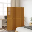  Parawan pokojowy, 4-panelowy, brązowy, lite drewno paulowni
