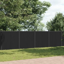  Panel ogrodzeniowy, szary, 1045x186 cm, WPC