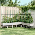  Donica ogrodowa z kratką, biała, 200x160x142,5 cm, PP