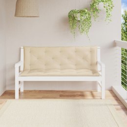  Poduszki na ławkę ogrodową, 2 szt., beżowa, tkanina Oxford