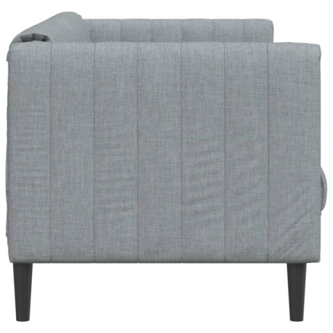  Sofa 2-osobowa, jasnoszara, tapicerowana tkaniną