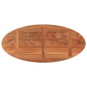  Blat do stołu, 120x50x3,8 cm, owalny, lite drewno akacjowe
