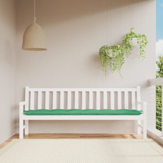  Poduszka na ławkę ogrodową, zielona, 200x50x7 cm, tkanina