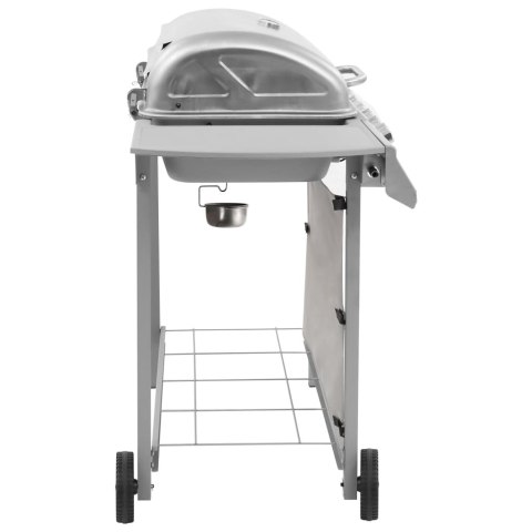  Grill gazowy z 6 palnikami, srebrny