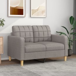  Sofa 2-osobowa, kolor taupe, 120 cm, tapicerowana tkaniną