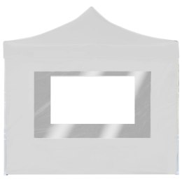  Namiot imprezowy ze ściankami, aluminium, 2x2 m, biały