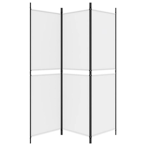  Parawan 3-panelowy, biały, 150 x 180 cm, tkanina