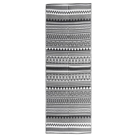  Dywan zewnętrzny, czarny, 80 x 250 cm, PP