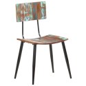  Krzesła stołowe, 4 szt., lite drewno z odzysku