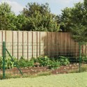  Ogrodzenie z siatki, z kotwami, zielone, 1x10 m