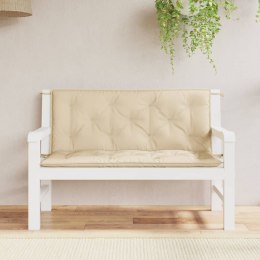  Poduszki na ławkę ogrodową, 2 szt., beżowa, tkanina Oxford