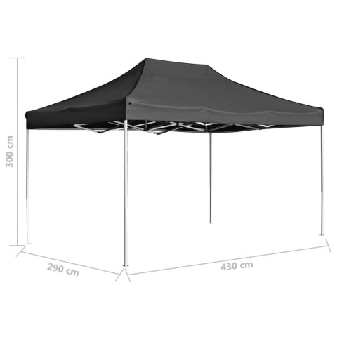  Profesjonalny, składany namiot imprezowy, 4,5 x 3 m, antracyt