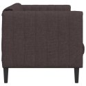  Sofa 3-osobowa, ciemnobrązowa, tapicerowana tkaniną