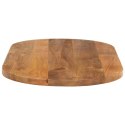  Blat stołu, 100x40x2,5 cm, owalny, lite drewno mango