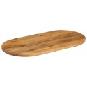  Blat stołu, 140x50x3,8 cm, owalny, lite drewno mango