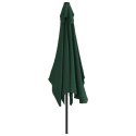  Prostokątny parasol ogrodowy, zielony, 200x300 cm