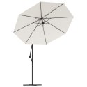  Zamienne pokrycie parasola ogrodowego, piaskowa biel, 350 cm