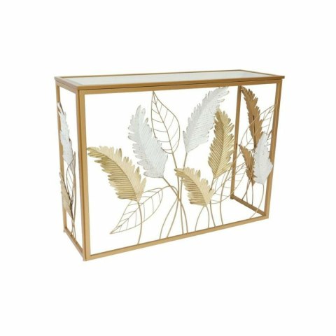 Konsola DKD Home Decor Lustro Złoty Metal Biały (108 x 37 x 80 cm)