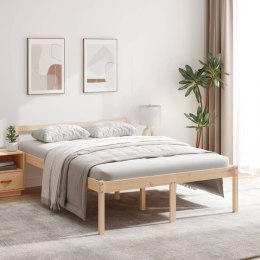  Łóżko dla seniora, 120x190 cm, lite drewno sosnowe