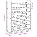  Stojak na wino, 67,5x25x87 cm, lite drewno sosnowe