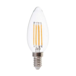 Żarówka LED Filament V-TAC 4W Świeczka C37 E14 3xKlik Ściemnialna VT-2804 3000K 400lm