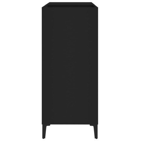  Szafka na płyty, czarna, 84,5x38x89 cm, materiał drewnopochodny