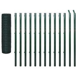  Euro ogrodzenie, stalowe, 25 x 1,7 m, zielone
