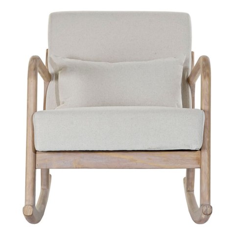 Fotel DKD Home Decor Beżowy Naturalny Drewno kauczukowe Sixties 66 x 85 x 81 cm