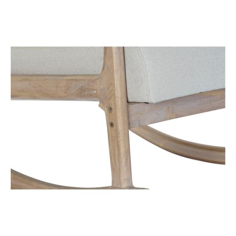 Fotel DKD Home Decor Beżowy Naturalny Drewno kauczukowe Sixties 66 x 85 x 81 cm