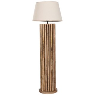 Lampa Stojąca Home ESPRIT Brązowy Naturalny Drewno mango 220 V 25 x 25 x 102 cm